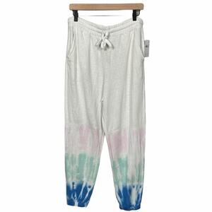 Splendid White Tie Dyed Joggers Size Large NEW